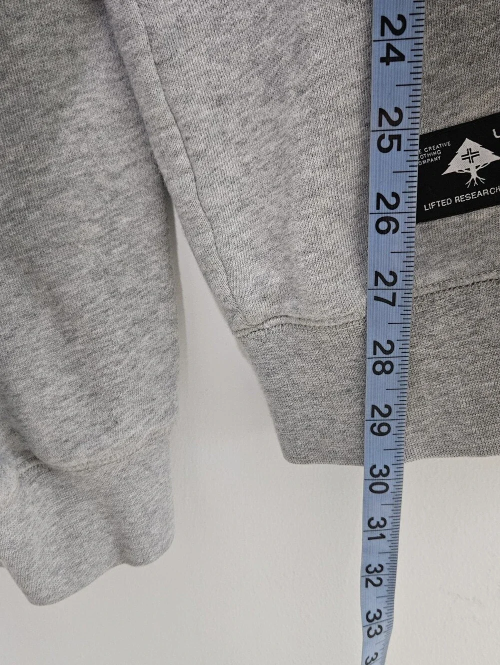 Lrg Gray Crewneck Sweatshirt with Black Geometric Tree Graphic Unisex